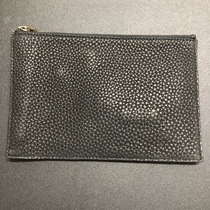 Madewell Black Pebbled Leather Pouch